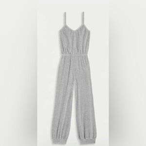 SUZIE KONDI Giorgi Jumpsuit in Heather Gray Velour Size S